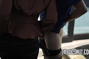 Lesbian babe watches wife ride neighbor's cock deep cowgirl! 🔥👀