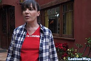 gorgeous dyke girlfriend gets fingered hard by her lesbian milf lover