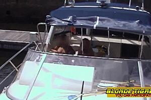 these two amateur french lesbian milfs get caught by firemen fucking outdoors in their car public