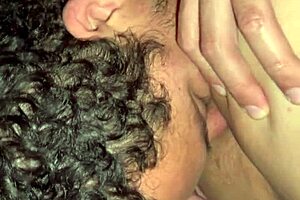 Wife moans deeply as huge clit gets sucked so richly on video