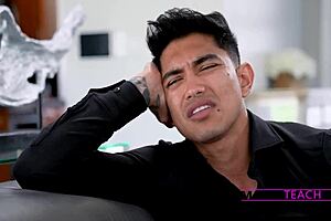 latina stepmom seduces stepson with dirty creampie talk