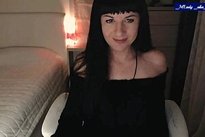 Mlady Jessy Strips Teases Perky Tits Caresses Clit Vibes Hard!