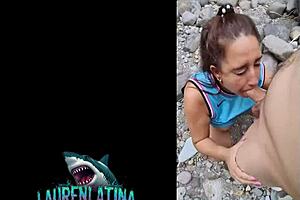 venezuelan stepmom fucking raw by the river, you like?