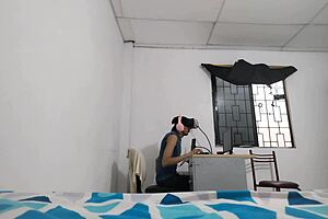 busty stepsis dances all lusty in vr... stepbro cant resist in his place