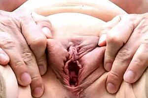 Whoa check this horny granny spreading shaved wet pussy fingering to massive orgasm in lingerie!