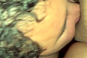 Wife moans deeply as huge clit gets sucked so richly on video