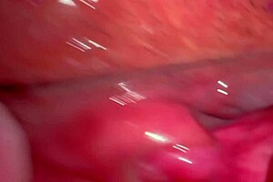 pink shaved pussy throbs 227 days post virginity loss up close