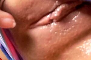 Naughty girl feels ecstasy fingering ass and pussy