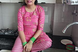 stepmom's big ass shakes as stepson seduces her into dirty hindi orgasm fuck