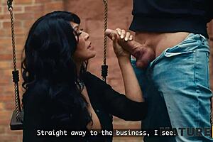 mature asian cougar ridin' young czech boy hard... shavin' that pussy for monster cock!