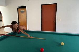 Kristal Bridge Dani Clark Learn Billiard Latina Pussy Play!