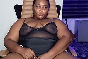 lonely ebony housewife mara exotic squirts hard in solo masturbation closeup