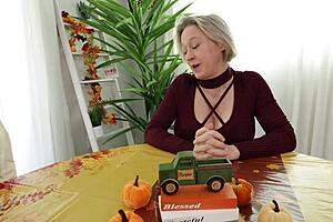 breezy bri rides cock deep in tight pussy over holiday break