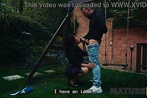 mature asian cougar ridin' young czech boy hard... shavin' that pussy for monster cock!