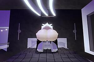 Street Goth Bitch Bent Over for Doggystyle Ass Pounding and Wet Pussy Creampie