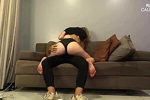 married slut fucks wildly in front of cuckold husband