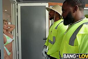 sunbathing milf andie anderson seduces gardeners... quote turns into cumshot threesome facial