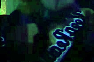 Carmen Hayes strips and bounces boobs at the night club