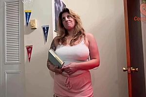 stepmom tuck me in with your huge tits blowjob and cum swallow?