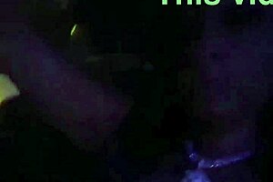 Carmen Hayes strips and bounces boobs at the night club