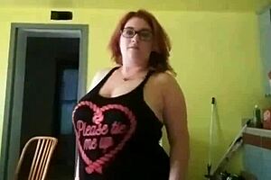 thick cum blasts all over milf's huge tits and juicy ass