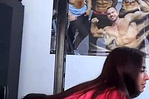 she's busty hot silvana lee sweating fitness then slurping brian evansx cock hard
