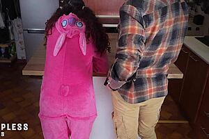 daddy!! what ya doin to innocent teen stepdaughter alone??