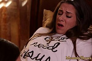 high-heeled milf grinds pussy on teen babe in hot scissoring