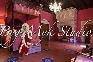 my heart races giving mrs claus deepthroat in stockings heels