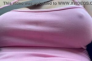 italian milf artemisia love bounces big horny tits car ride closeup