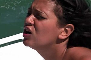 Mom's big tits bounce in outdoor threesome anal doggystyle fuck?