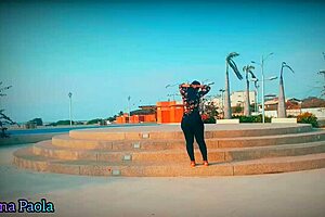 Dude this big ass milf took cash for street cowgirl pounding