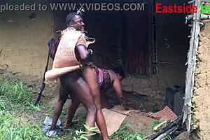 african forest queen gets fucked hard outdoor by hunter ughh!!