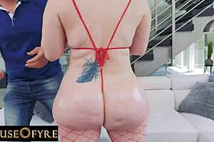 jenna starr's giant oiled pawg ass worshipped in hardcore pov