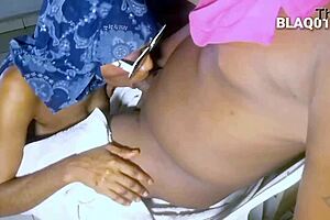 fat black cock too thick for her teasing mouth and pussy?