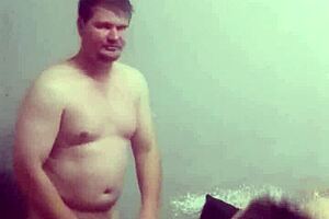 hunk's thick monster cock pounds ssbbw milf wife with blowjob and cum on tits