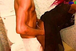 Horny BBW Cleaning Lady Bent Over Hotel Bed Takes Monster BBC Creampie Doggystyle Deepthroat!