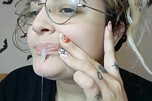 New latina fetish queen hairy chubby tits humiliated by daddy backstage