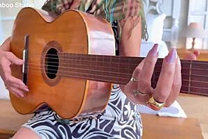 mature ass wrecked by bbc guitar student damn!! 😱🍑