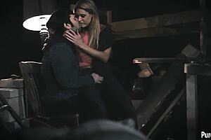 Blonde stepmom milf celebrates with boyfriend's cock ride?