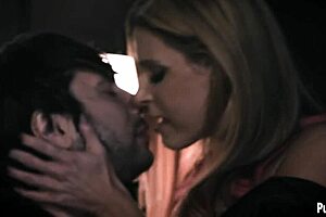 Blonde stepmom milf celebrates with boyfriend's cock ride?