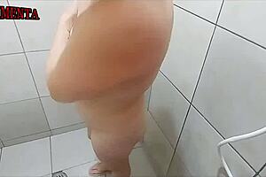 peeking at that steamy white bride bathing her curves got me hooked