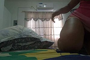 pervert neighbor hey you accumulated milk wanna fuck my juicy black cock tight pussy?