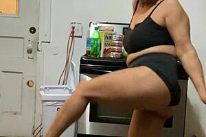 Dominican Anna Maria teases with sexy mature curves part 3?