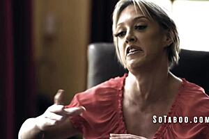 Wives Share Husband's Cock in Fear-Fueled Threesome Fuck Fest