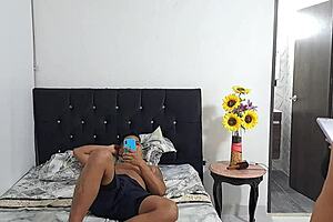 Hot Mature Craves Stepsons Cock While Hubby Works