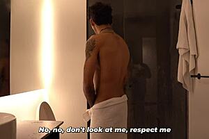 stepmom left naked showering after stepson naughty peek