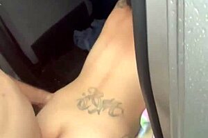 ever seen a pretty hooker fucked public on her period with cum on ass?