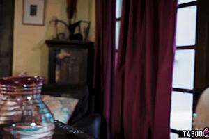 religious mom and daughter devour each other's pussies in taboo ffm threesome sin