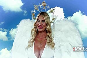 lolly dames rides giovanni's juicy cock like her big boobies love lolly